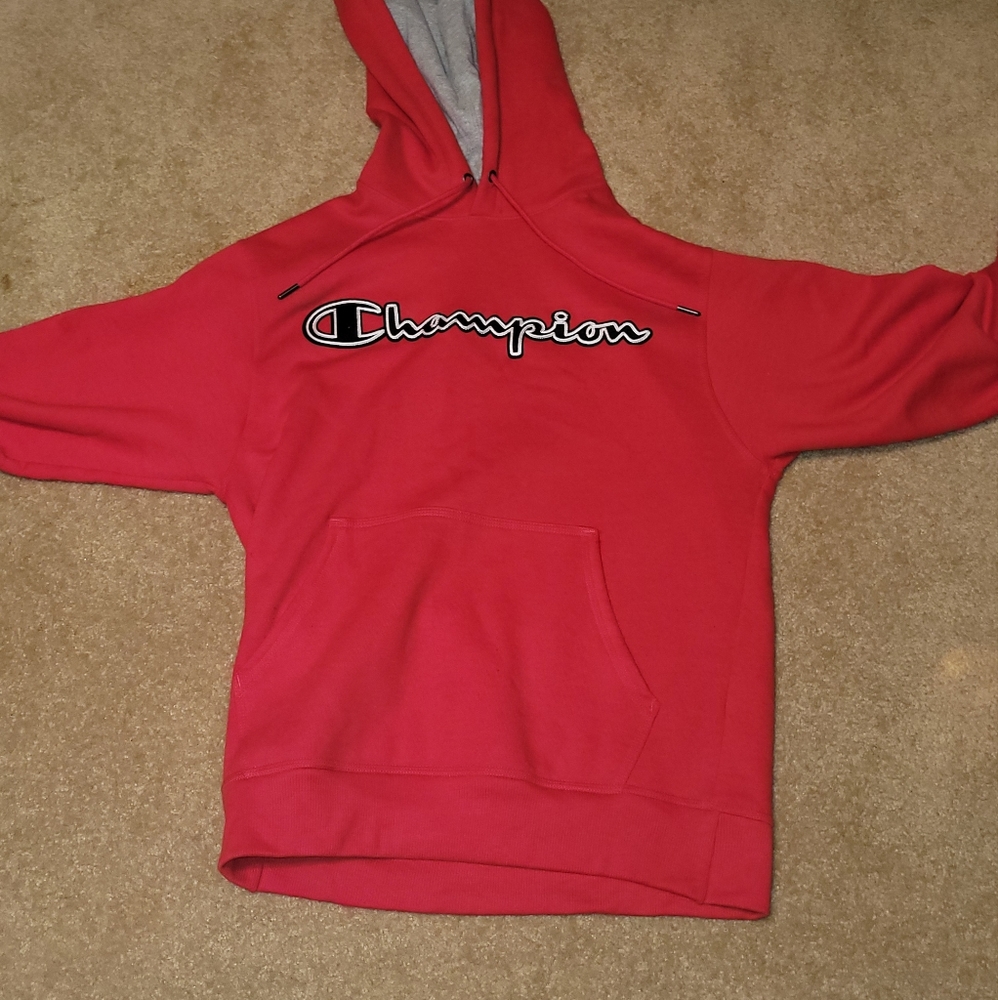 Champion red hoodie
